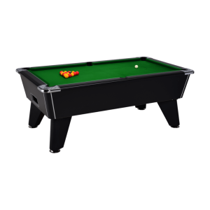 New 7x4 Black Omega Pro Free Play Pool Table