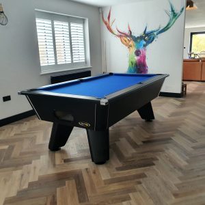 New 7x4 Black Cry Wolf Slate Bed Pool Table